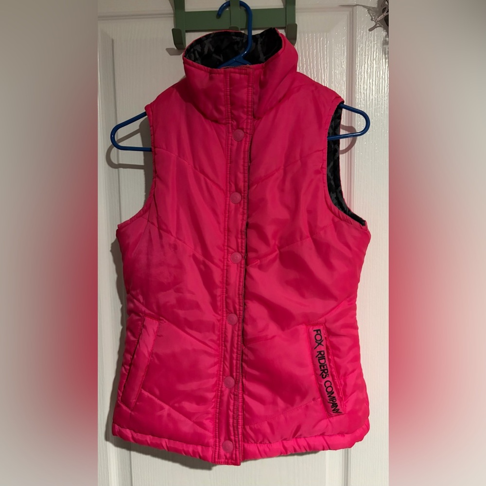 Women’s size Medium Fox Riders Co reversible puffer vest